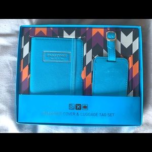 Passport cover and luggage tag set
